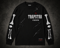 TRAPSTAR CHAOS BONES LONGSLEEVE T-SHIRT - BLACK