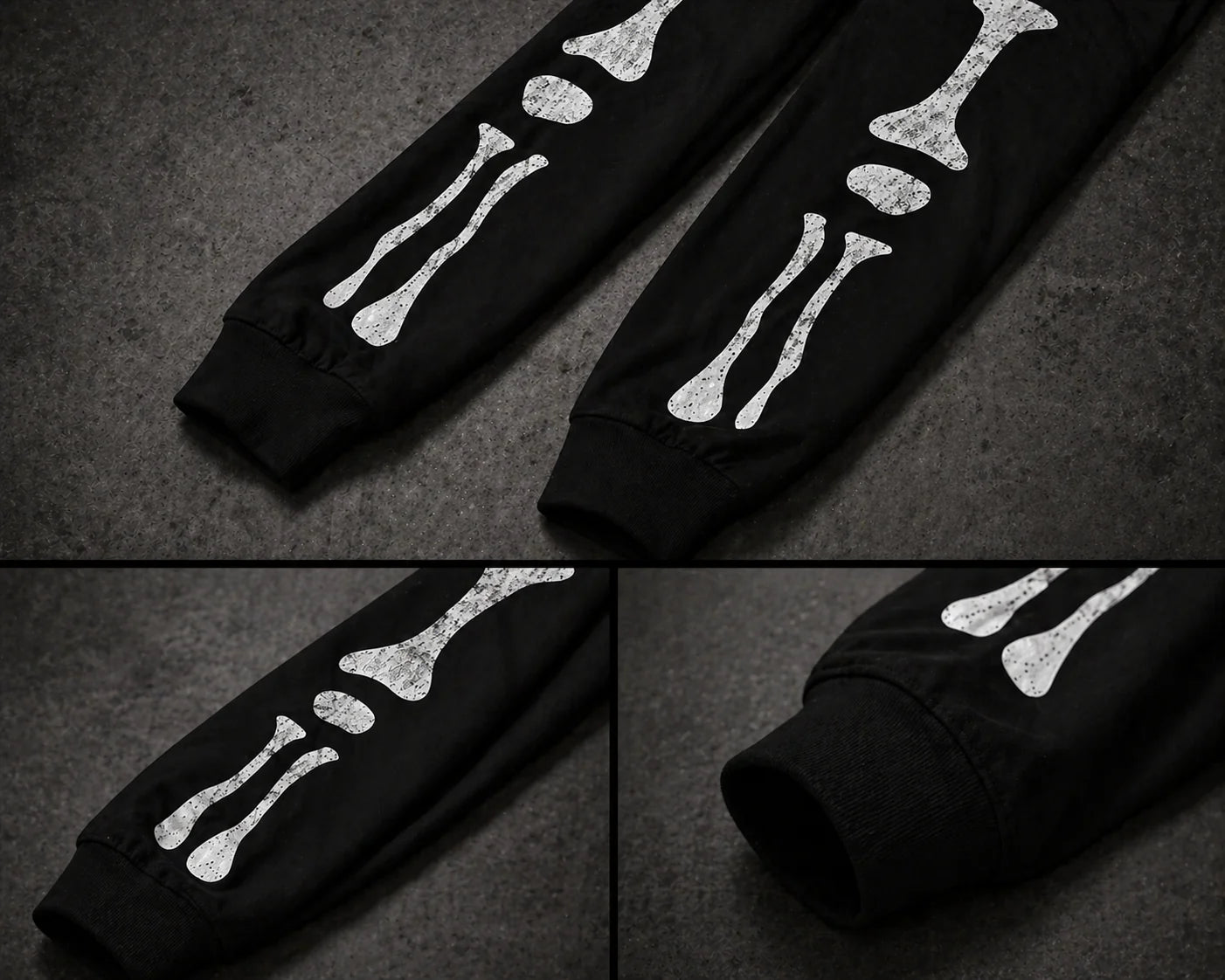 TRAPSTAR CHAOS BONES LONGSLEEVE T-SHIRT - BLACK